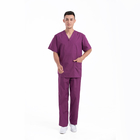 Medizinische Klinik-blaue einheitliche Krankenhaus-Uniformen Höhen-taillierte wiederverwendbare Klagen-Rüttler-Art-Doktor-Nurse Scrub Suit Sets